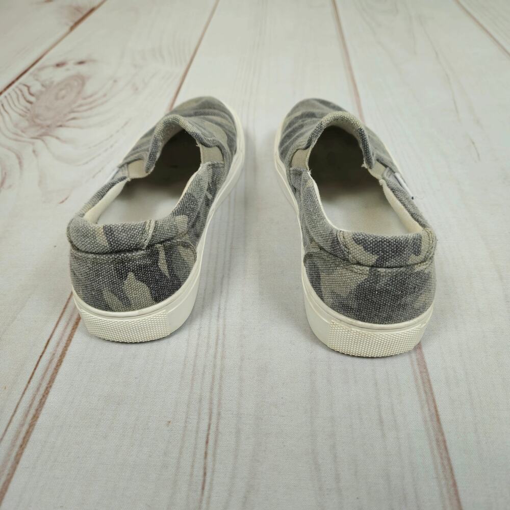 J.Crew Camo Canvas Slip-On Shoe Gray Green 6 - Picture 5 of 11